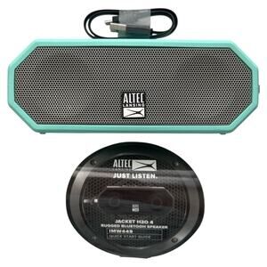 Altec Lansing Jacket H2O Bluetooth Speaker, Mint Green 7.8"x4.3"x3.2"